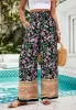 Shirred High Waist Floral Boho Pants sold by Anna-Kaci