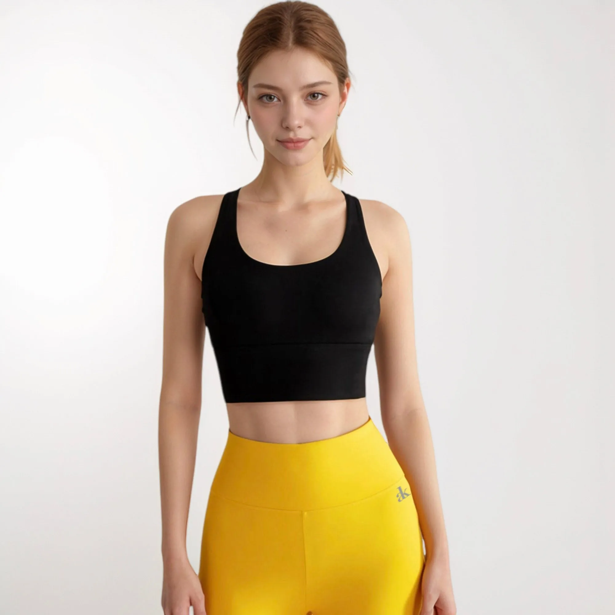 Anna-Kaci Active Women's Crisscross Back Sports Bra with Wide Elastic Band and Supportive Straps for Activewear sold by Anna-Kaci product image thumbnail 2