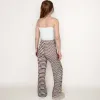 Anna-Kaci Lounge Women's Striped Drawstring Lounge Pants with Wide Leg and Soft Stretch Fabric sold by Anna-Kaci