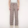 Anna-Kaci Lounge Women's Striped Drawstring Lounge Pants with Wide Leg and Soft Stretch Fabric sold by Anna-Kaci