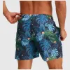 Anna-Kaci Men's Tropical Leaf Print Swim Trunks with Adjustable Drawstring and Side Pockets sold by Anna-Kaci