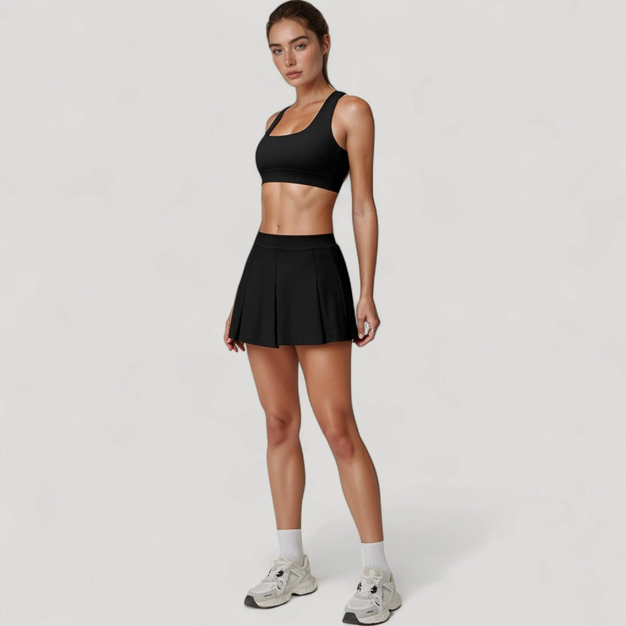 Anna-Kaci Women's Square Neckline Sports Bra with Supportive Underband for Low to Medium Impact Activities sold by Anna-Kaci product image thumbnail 3