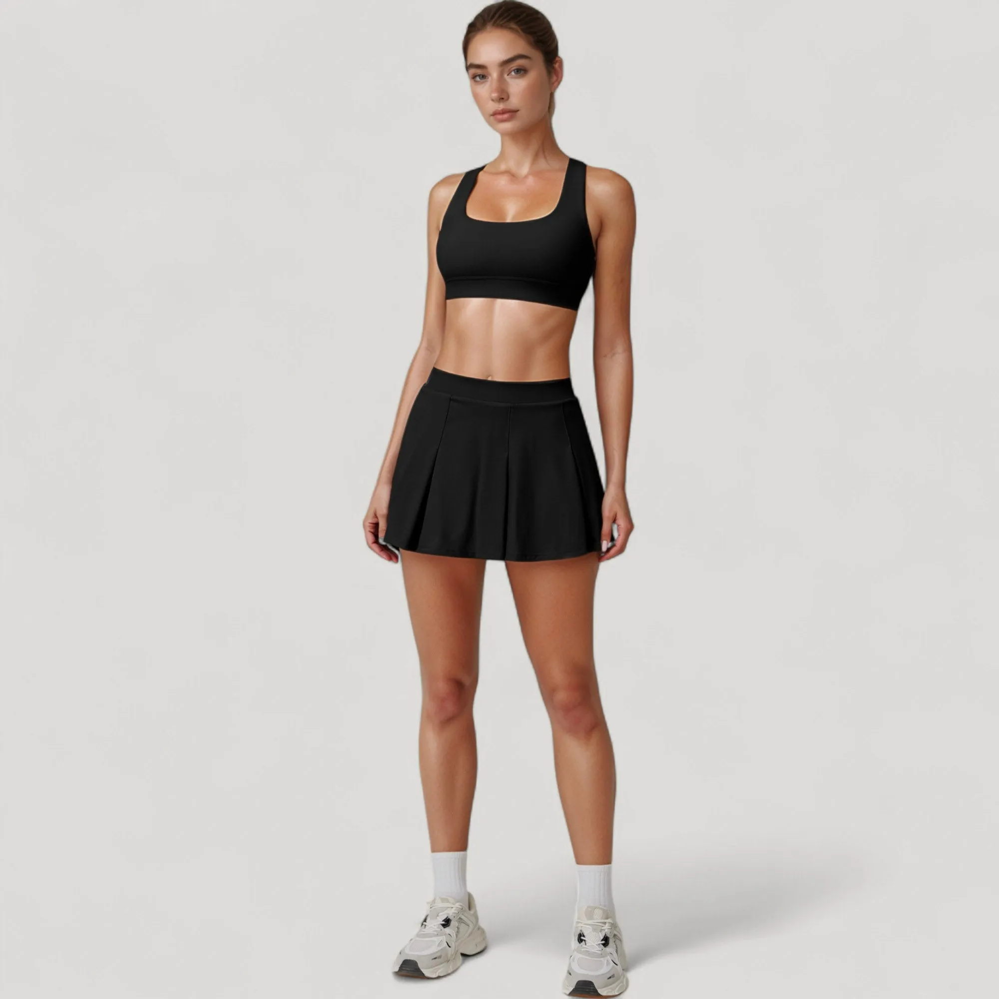 Anna-Kaci Women's Square Neckline Sports Bra with Supportive Underband for Low to Medium Impact Activities sold by Anna-Kaci product image thumbnail 2