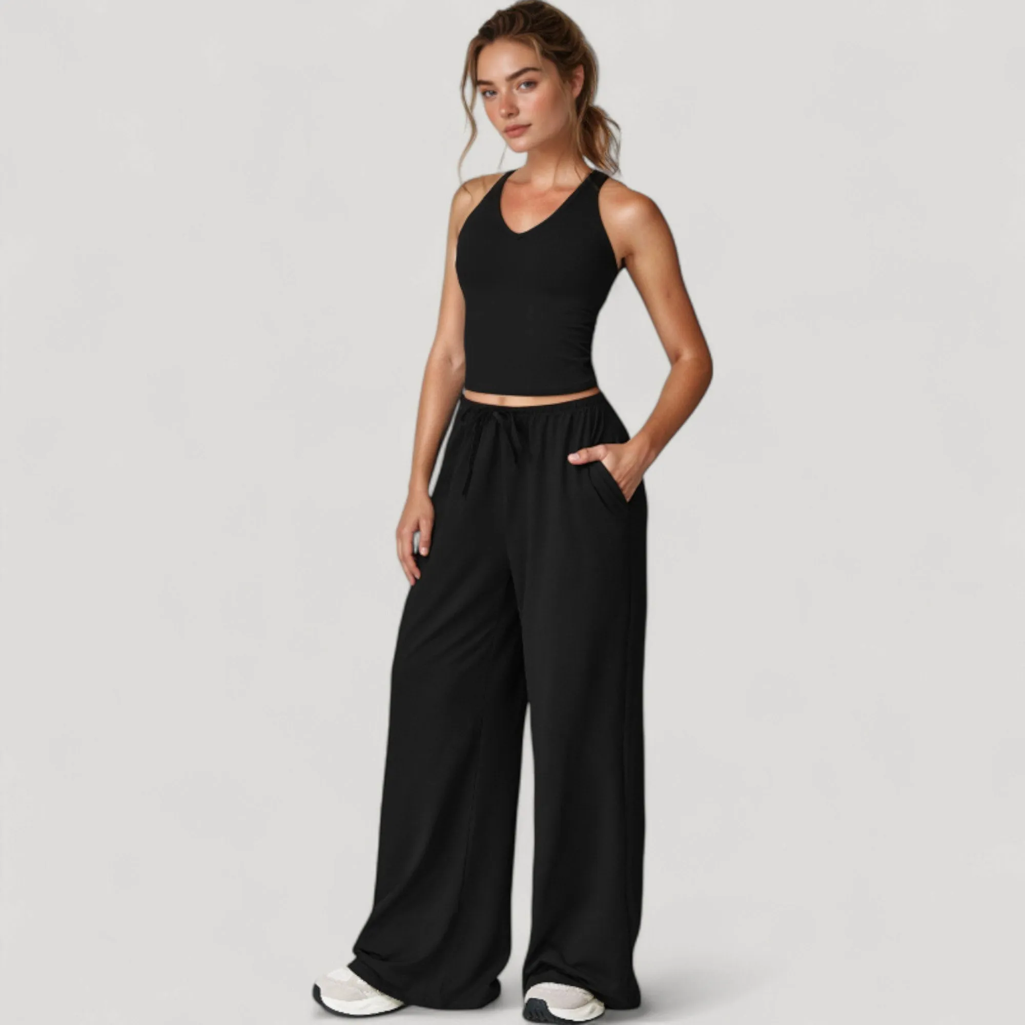 Anna-Kaci Active Women's Cropped Active Tank Top with Built-In Bra and Racerback Design - Small, Brown sold by Anna-Kaci product image thumbnail 3