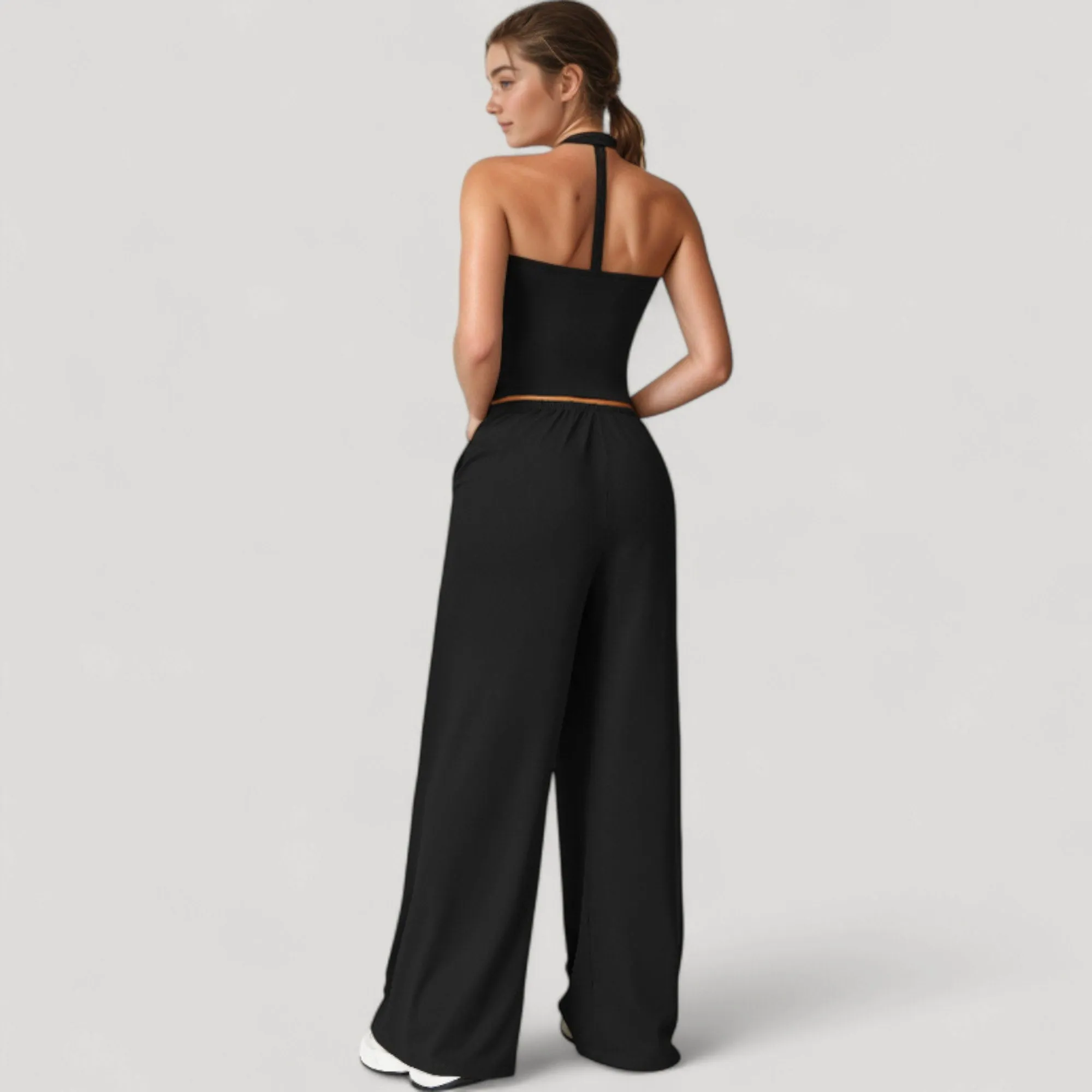 Anna-Kaci Active Women's Cropped Active Tank Top with Built-In Bra and Racerback Design - Small, Brown sold by Anna-Kaci product image thumbnail 5