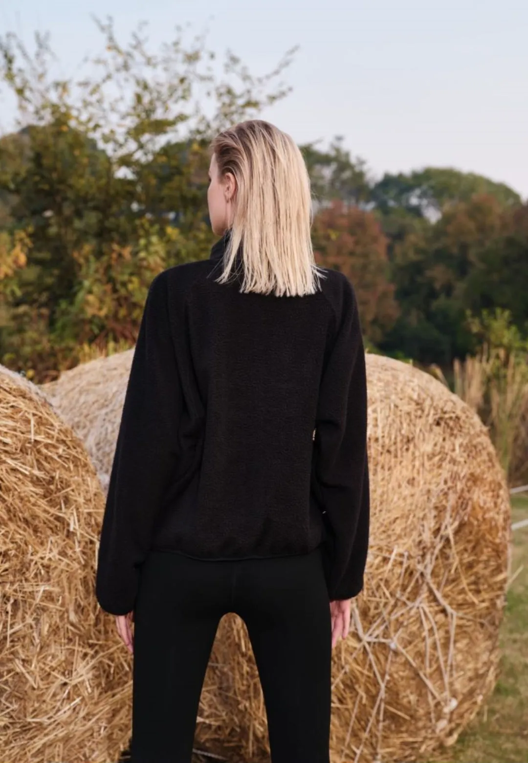 Textured Shearling Button Front Jacket sold by Anna-Kaci product image thumbnail 5