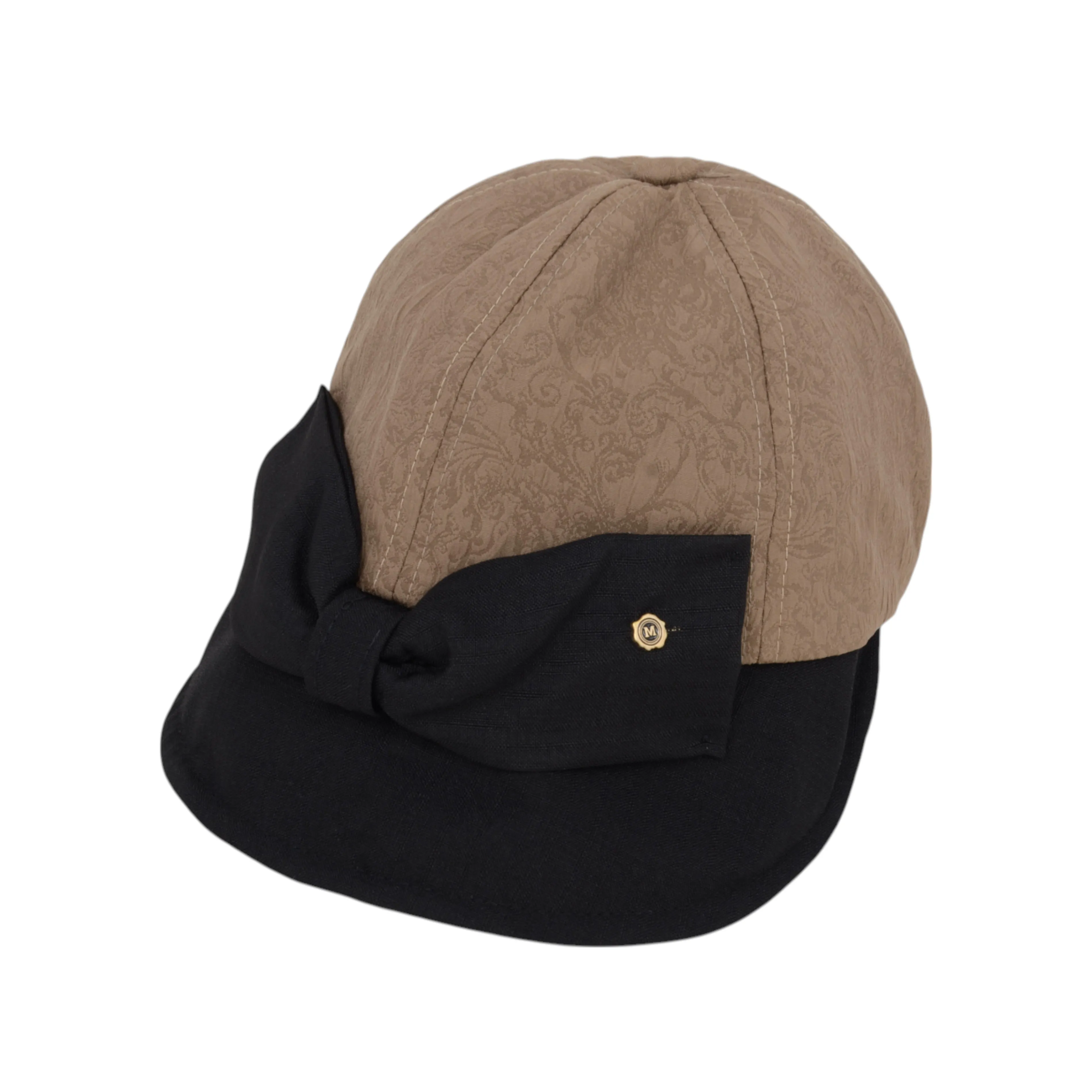 Anna-Kaci Women's Structured Visor Cloche Hat with Oversized Bow and Textured Dome Crown sold by Anna-Kaci product image thumbnail 3