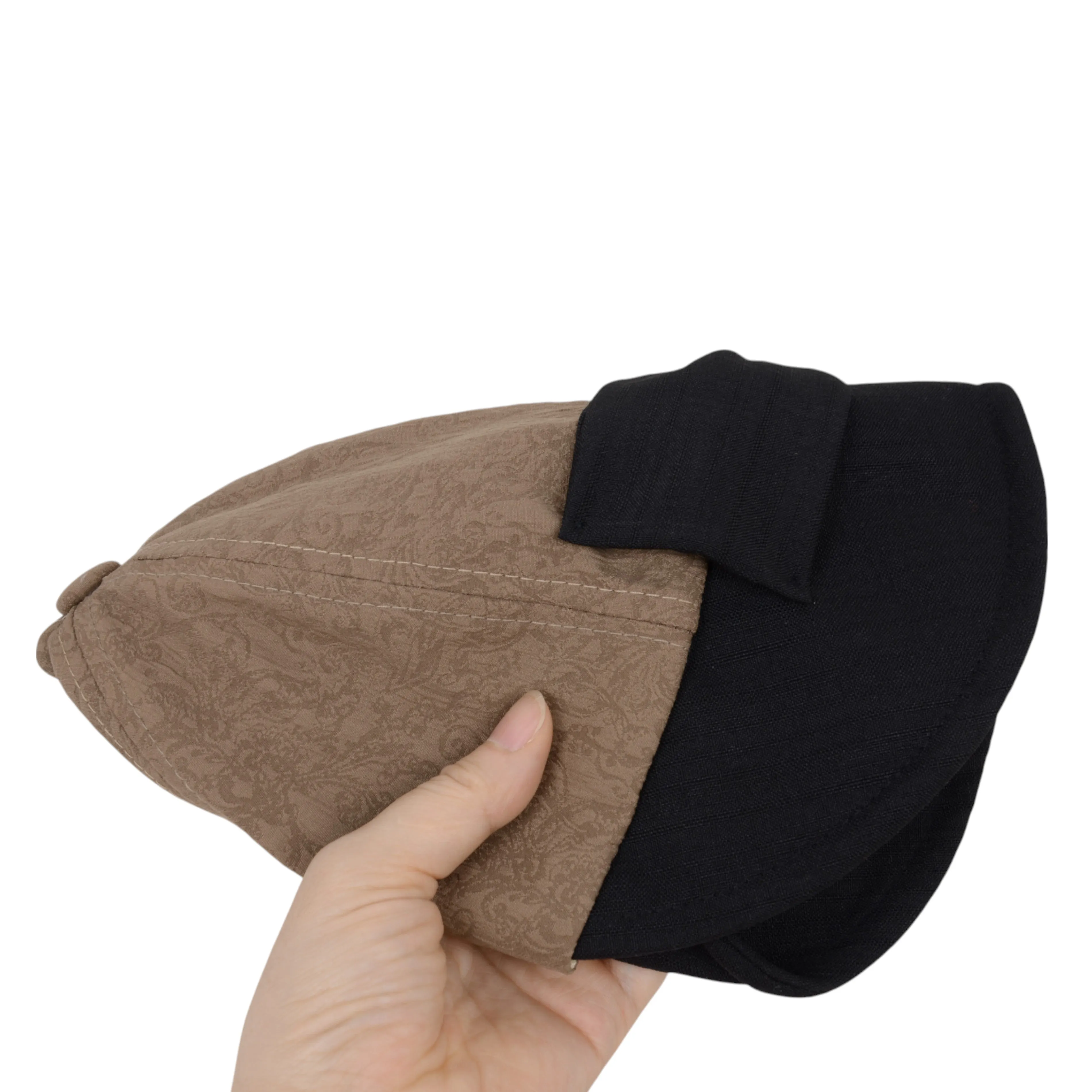 Anna-Kaci Women's Structured Visor Cloche Hat with Oversized Bow and Textured Dome Crown sold by Anna-Kaci product image thumbnail 5