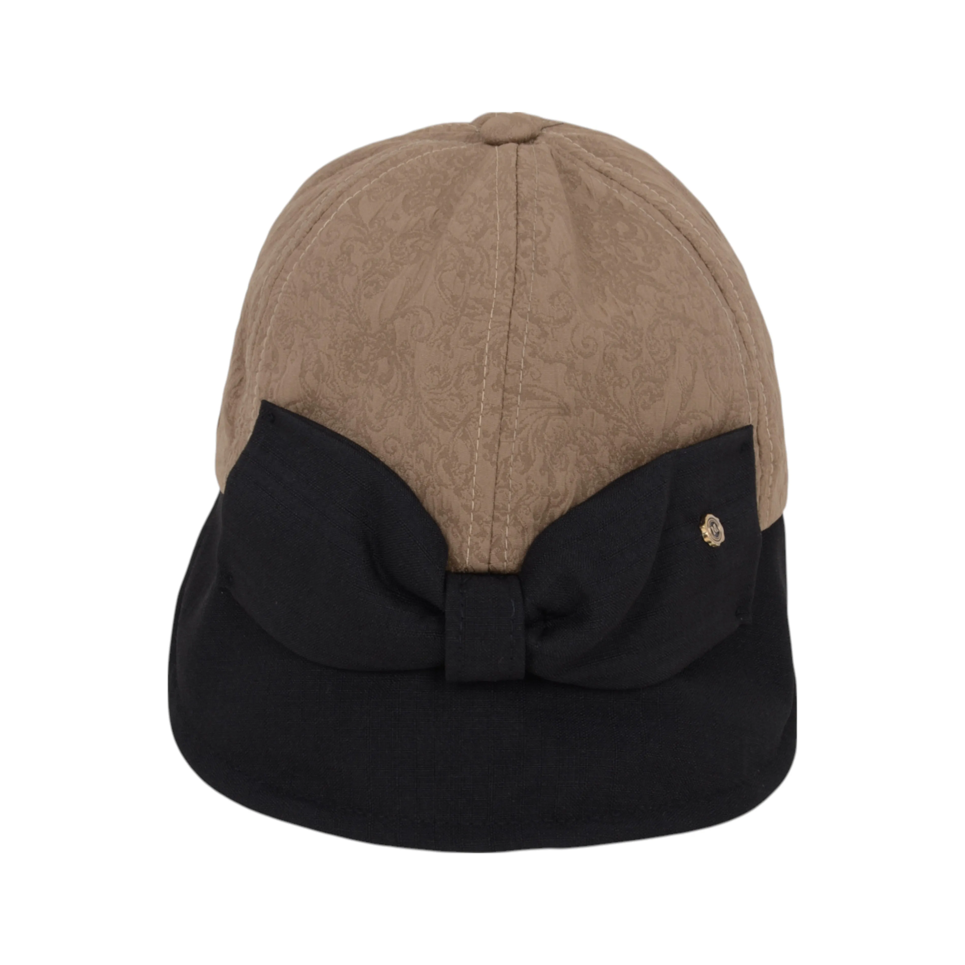 Anna-Kaci Women's Structured Visor Cloche Hat with Oversized Bow and Textured Dome Crown sold by Anna-Kaci product image thumbnail 2