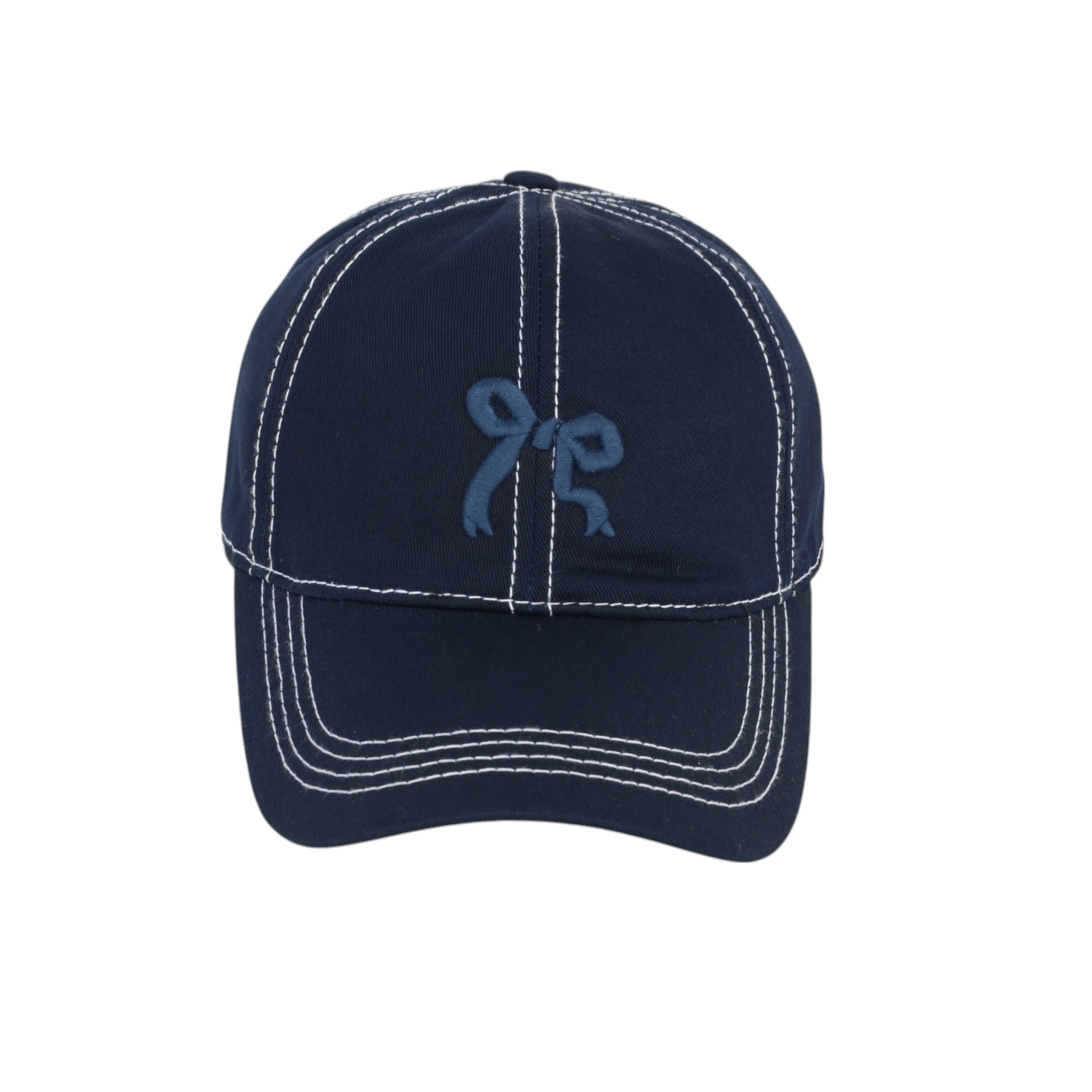 Anna-Kaci Women's Embroidered Bow Baseball Cap with Contrast Stitching and Curved Brim sold by Anna-Kaci product image thumbnail 3