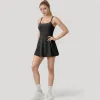 Anna-Kaci Active Women's Activewear Tennis Dress with Spaghetti Straps and A-Line Skirt Design sold by Anna-Kaci