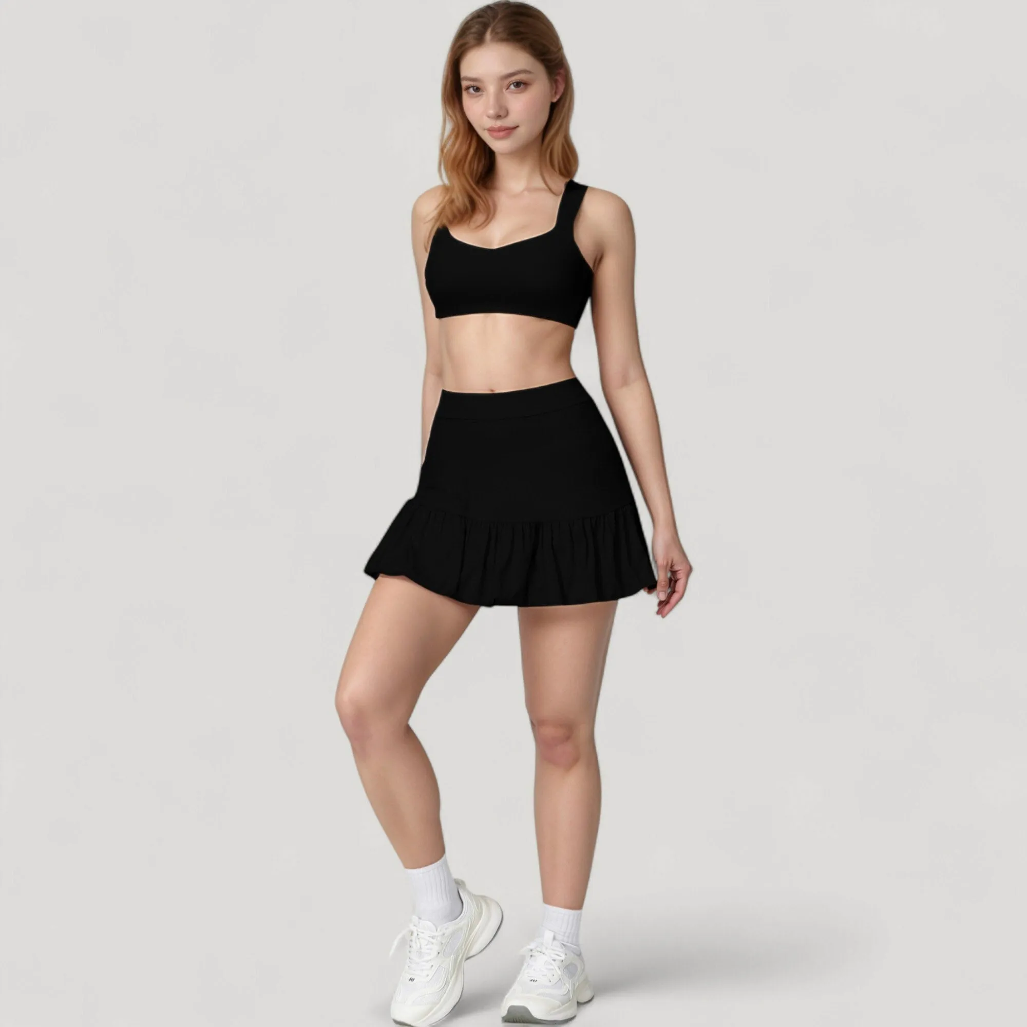 Anna-Kaci Active Women's High Neck Sports Bra with Cutout Back Detail and Wide Underband for Medium Support sold by Anna-Kaci product image thumbnail 3