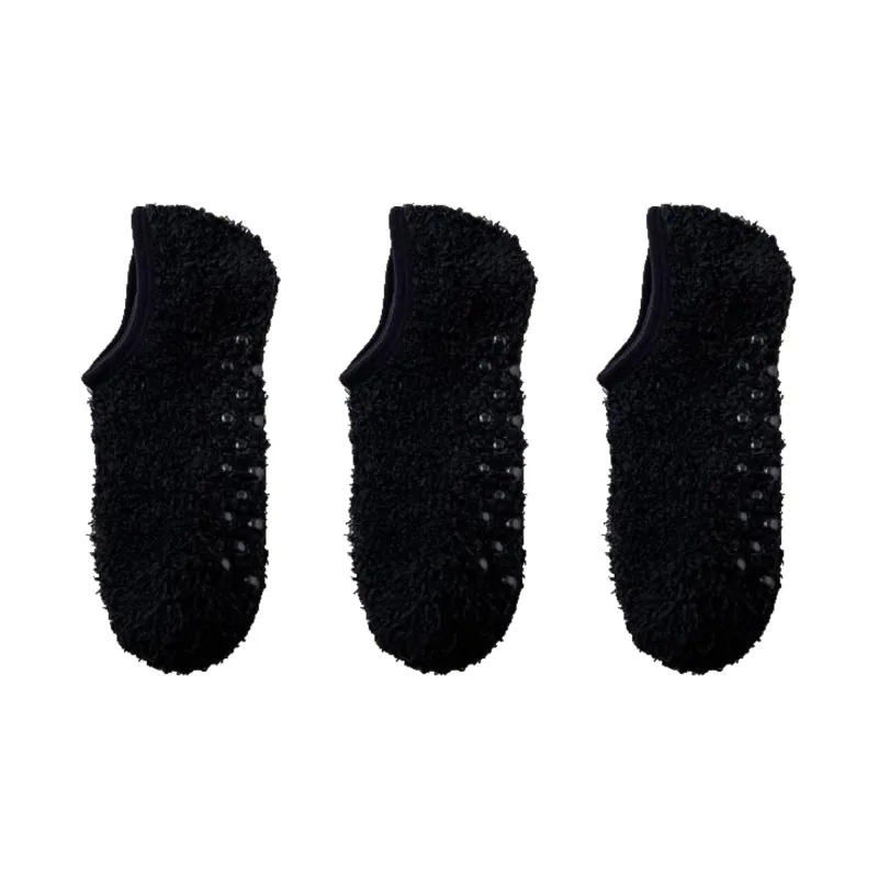 Anna-Kaci Women's 3-Pack Fuzzy Grip Socks Low Cut Non-Slip Soft Lounge Slipper Socks sold by Anna-Kaci