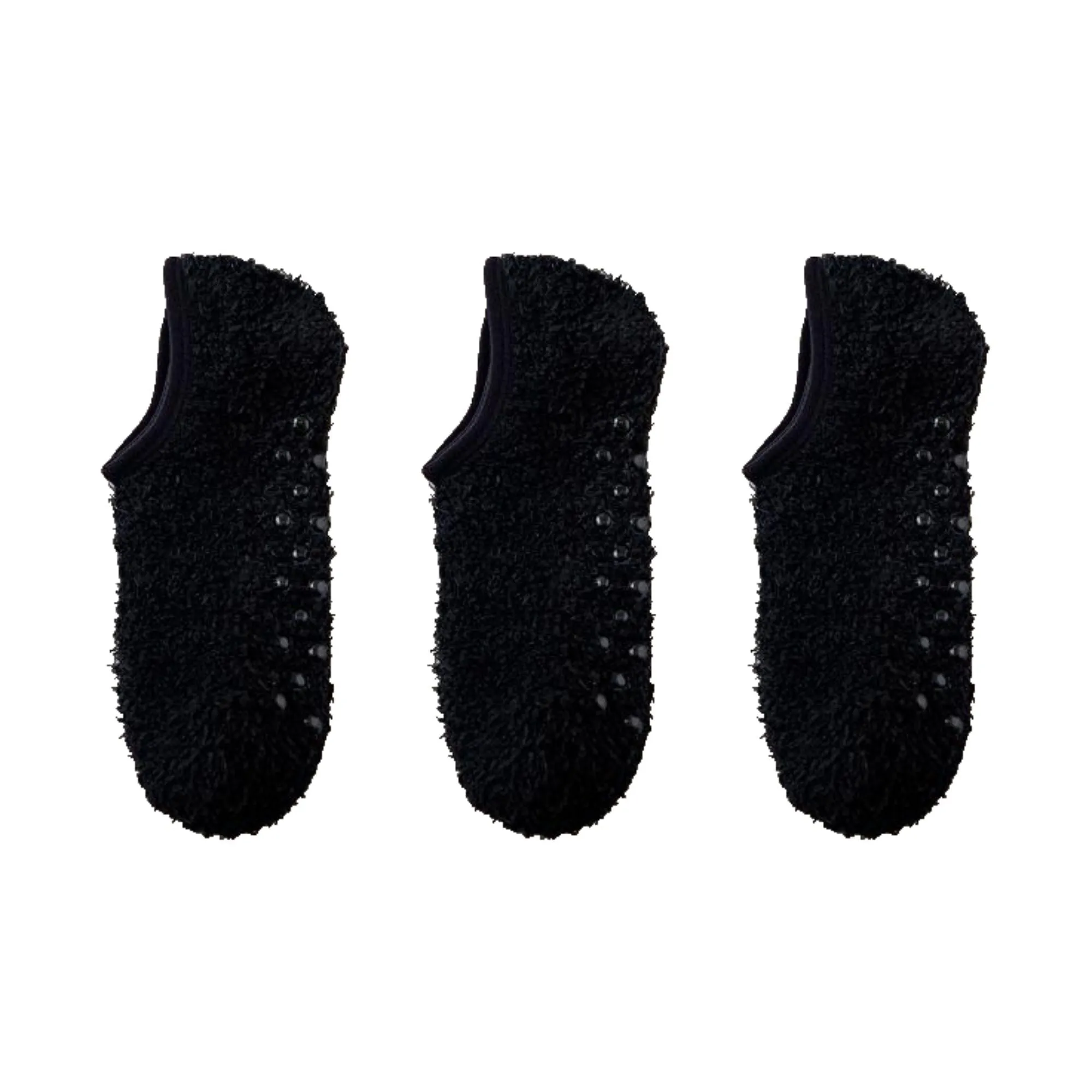 Anna-Kaci Women's 3-Pack Fuzzy Grip Socks Low Cut Non-Slip Soft Lounge Slipper Socks sold by Anna-Kaci