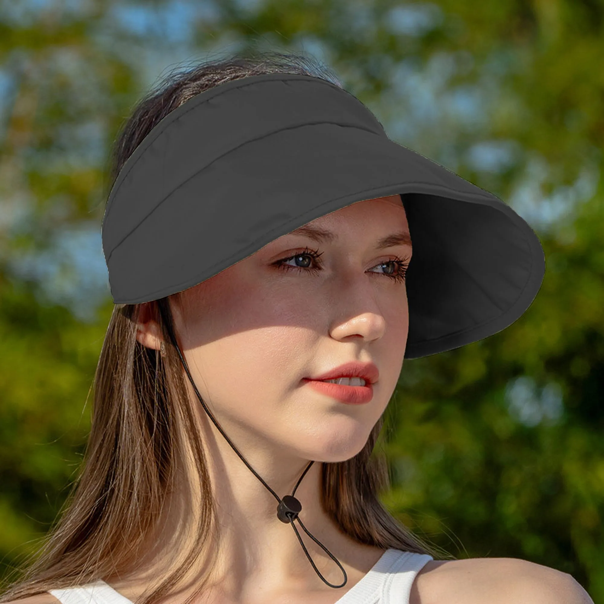 Anna-Kaci Foldable Wide - Brim Sun Visor Hat for UV Protection sold by Anna-Kaci product image thumbnail 2