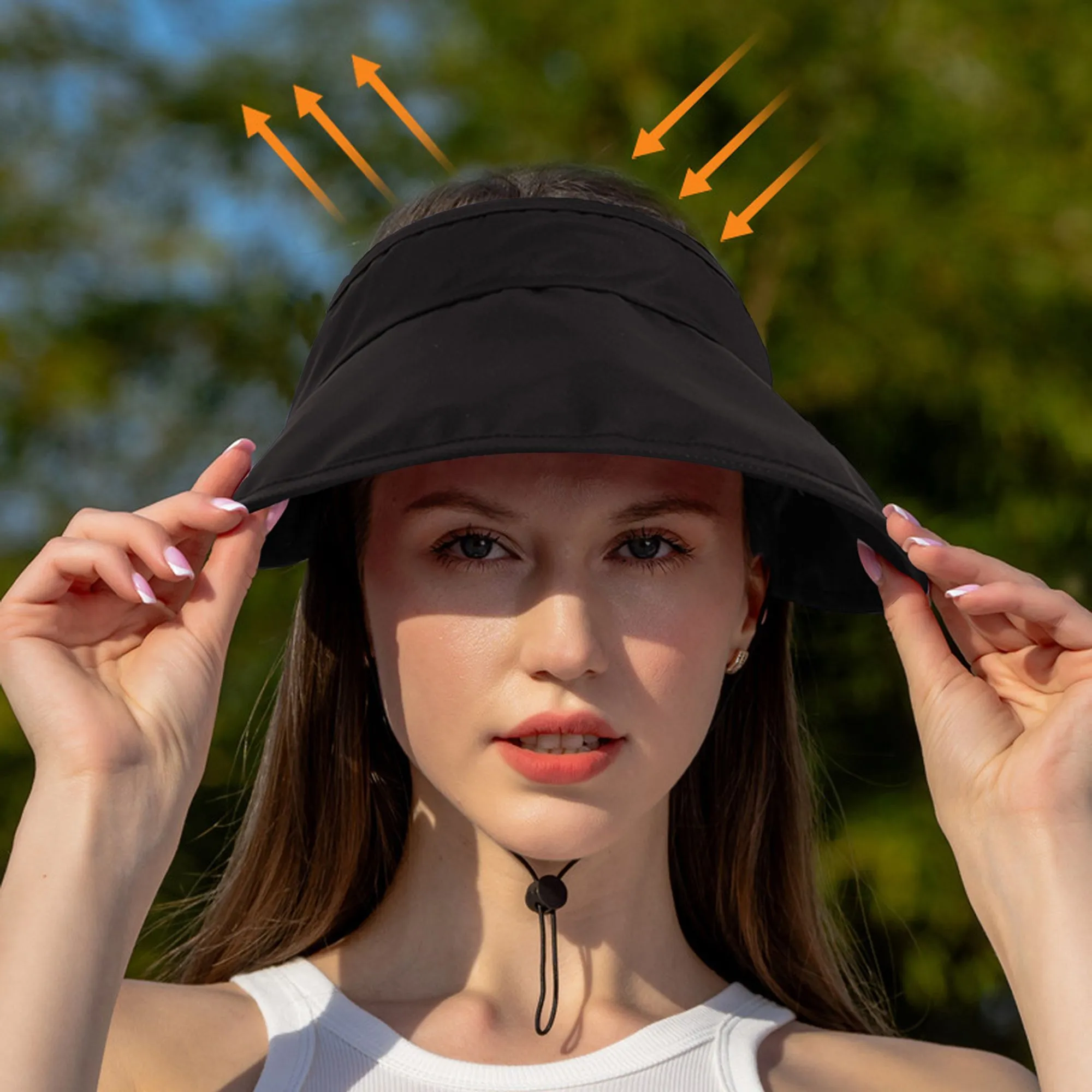 Anna-Kaci Foldable Wide - Brim Sun Visor Hat for UV Protection sold by Anna-Kaci product image thumbnail 3