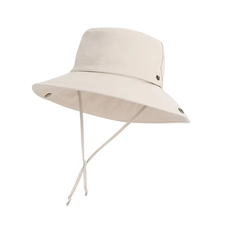 Anna-Kaci Foldable Wide Brim Bucket Hat with Chin Strap for Sun Protection and Outdoor Hiking Travel Beach Adventures sold by Anna-Kaci