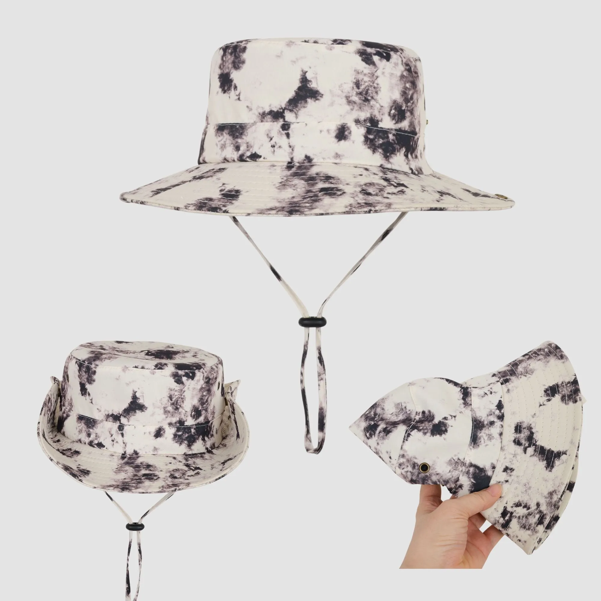 Anna-Kaci Wide Brim Outdoor Sun Hat with Adjustable Chin Strap for Hiking Camping Travel Beach sold by Anna-Kaci product image thumbnail 5