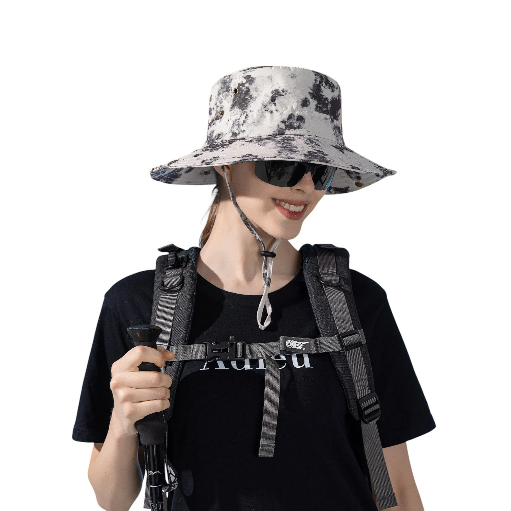 Anna-Kaci Wide Brim Outdoor Sun Hat with Adjustable Chin Strap for Hiking Camping Travel Beach sold by Anna-Kaci product image thumbnail 2