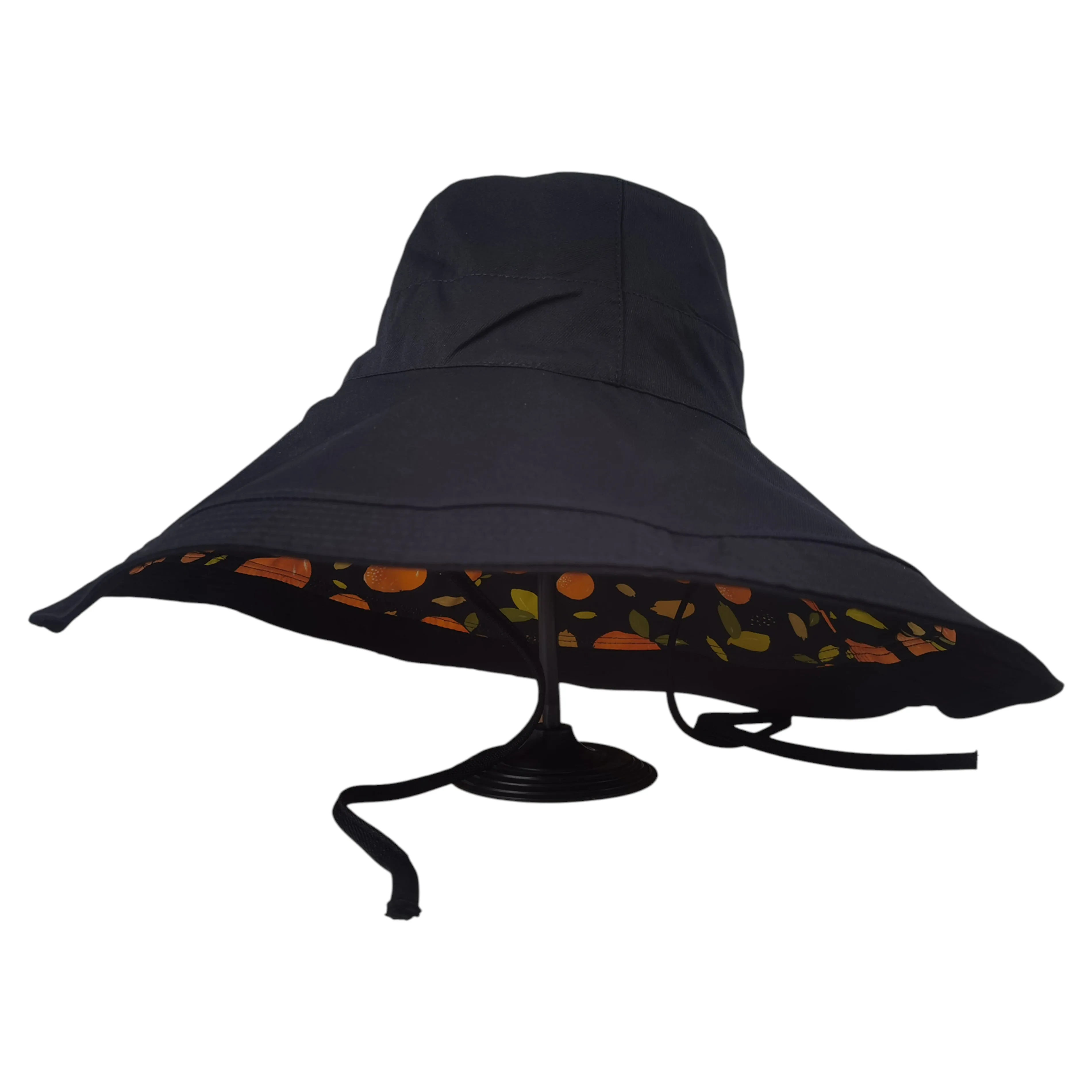 Anna-Kaci Women's Reversible Wide - Brim Sun Hat with Fruit Pattern Lining sold by Anna-Kaci