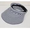 Anna-Kaci Striped Wide Brim Sun Visor Hat Lightweight Foldable Design for Outdoor Travel Beach Hiking Sports Vacations sold by Anna-Kaci