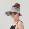 Anna-Kaci Striped Wide Brim Sun Visor Hat Lightweight Foldable Design for Outdoor Travel Beach Hiking Sports Vacations sold by Anna-Kaci