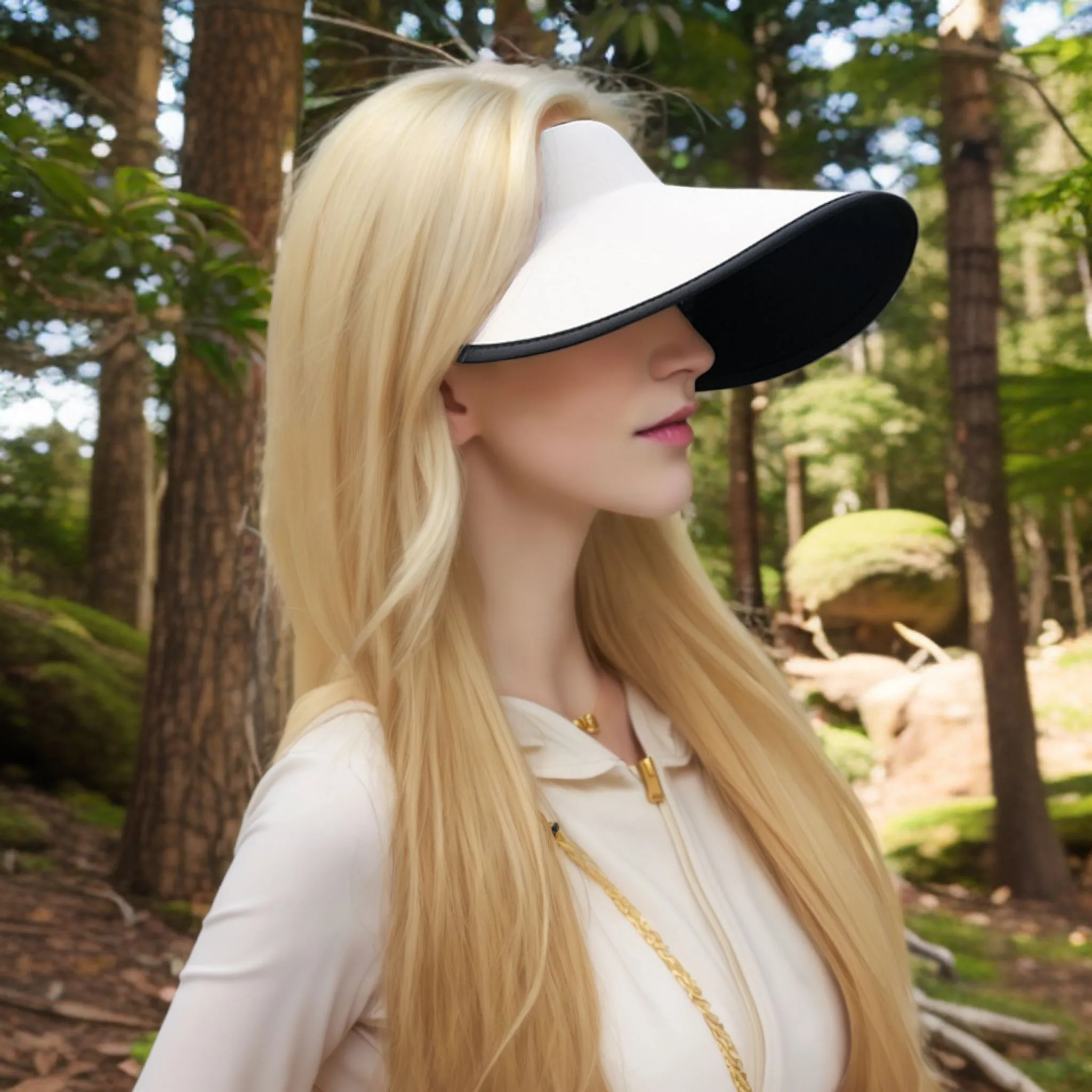 Anna-Kaci Women's Wide Brim Sun Visor Hat with Contrast Trim and Adjustable Back Strap sold by Anna-Kaci product image thumbnail 3