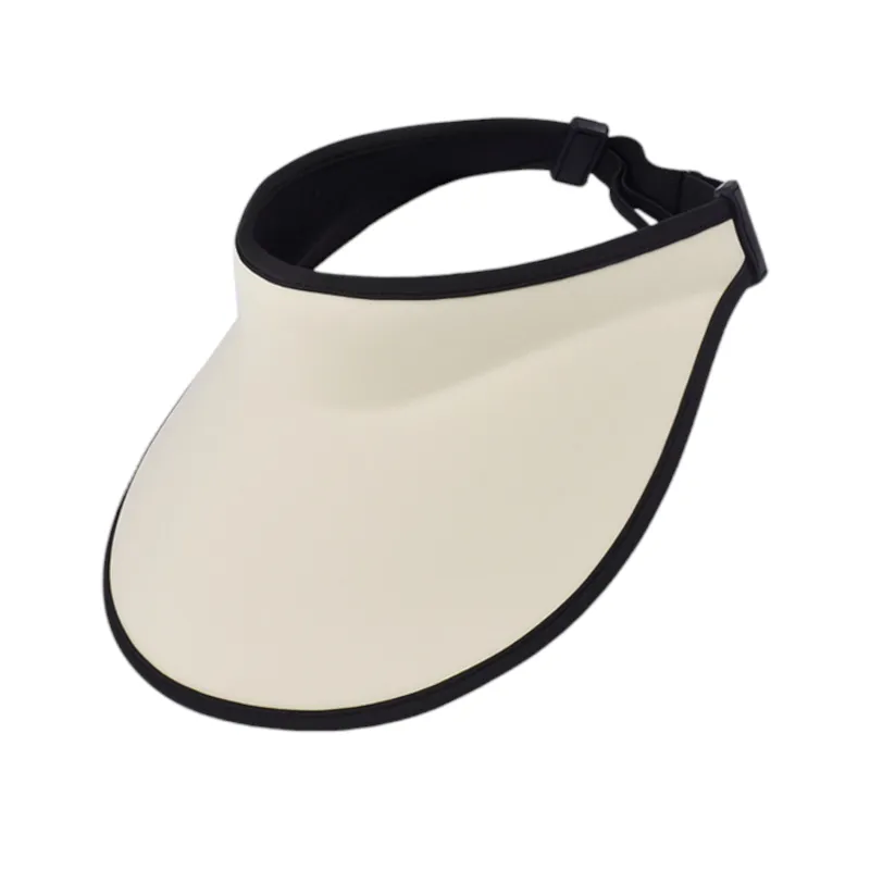 Anna-Kaci Women's Wide Brim Sun Visor Hat with Contrast Trim and Adjustable Back Strap made by Anna-Kaci