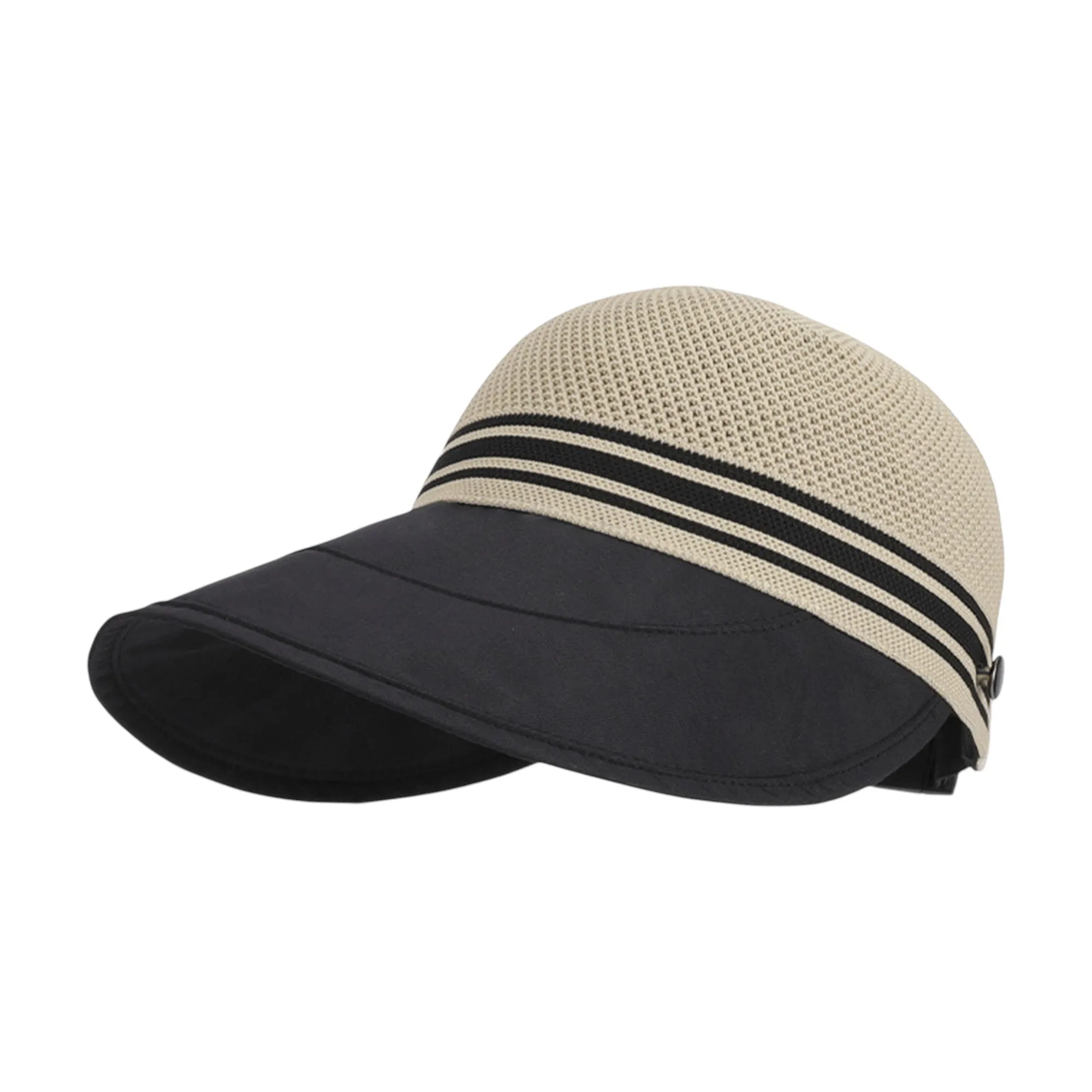 Anna-Kaci Breathable Mesh Sun Visor Cap with Ponytail Slot Adjustable Strap and Wide Brim for Outdoor Hiking and Summer Travel sold by Anna-Kaci