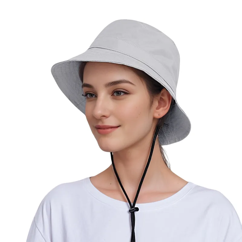 Anna-Kaci Bucket Hat Wide Brim UV Protection Lightweight Packable Outdoor Sun Hat with Adjustable Chin Strap sold by Anna-Kaci