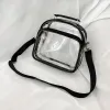 Anna-Kaci Trendy Clear Transparent Women's Shoulder Bag with Iridescent Trim sold by Anna-Kaci