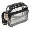 Anna-Kaci Trendy Clear Transparent Women's Shoulder Bag with Iridescent Trim sold by Anna-Kaci