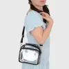 Anna-Kaci Trendy Clear Transparent Women's Shoulder Bag with Iridescent Trim sold by Anna-Kaci