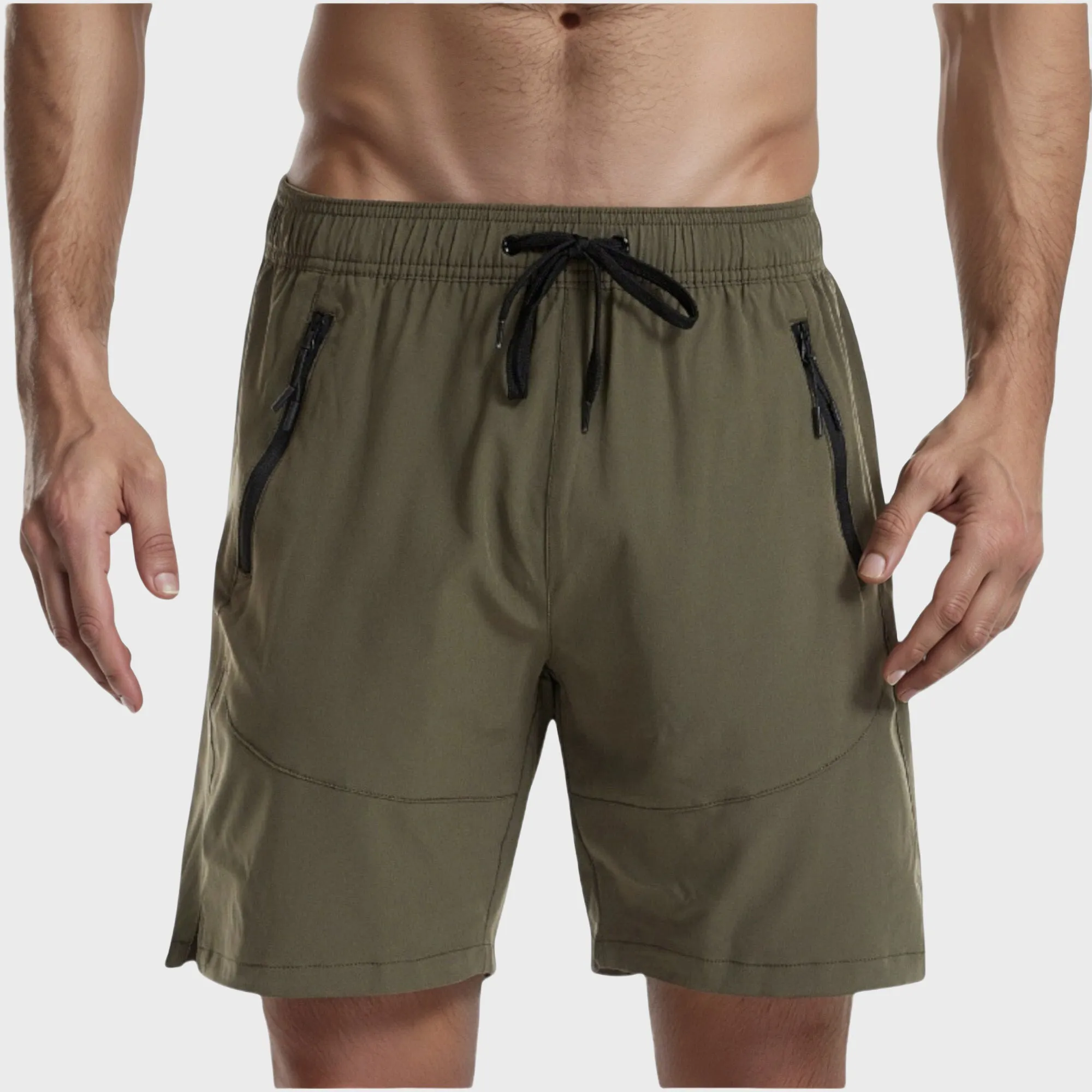 Anna-Kaci Swim Men's Swim Trunks with Zipper Pockets and Adjustable Drawstring Waistband for Everyday Comfort sold by Anna-Kaci