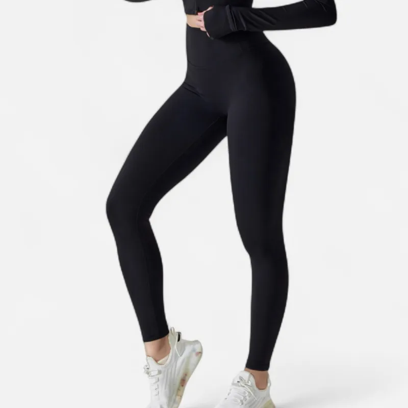 Anna-Kaci Active Women's High Waist Compression Leggings with Seamless Fit and Sculpting Stretch Fabric sold by Anna-Kaci