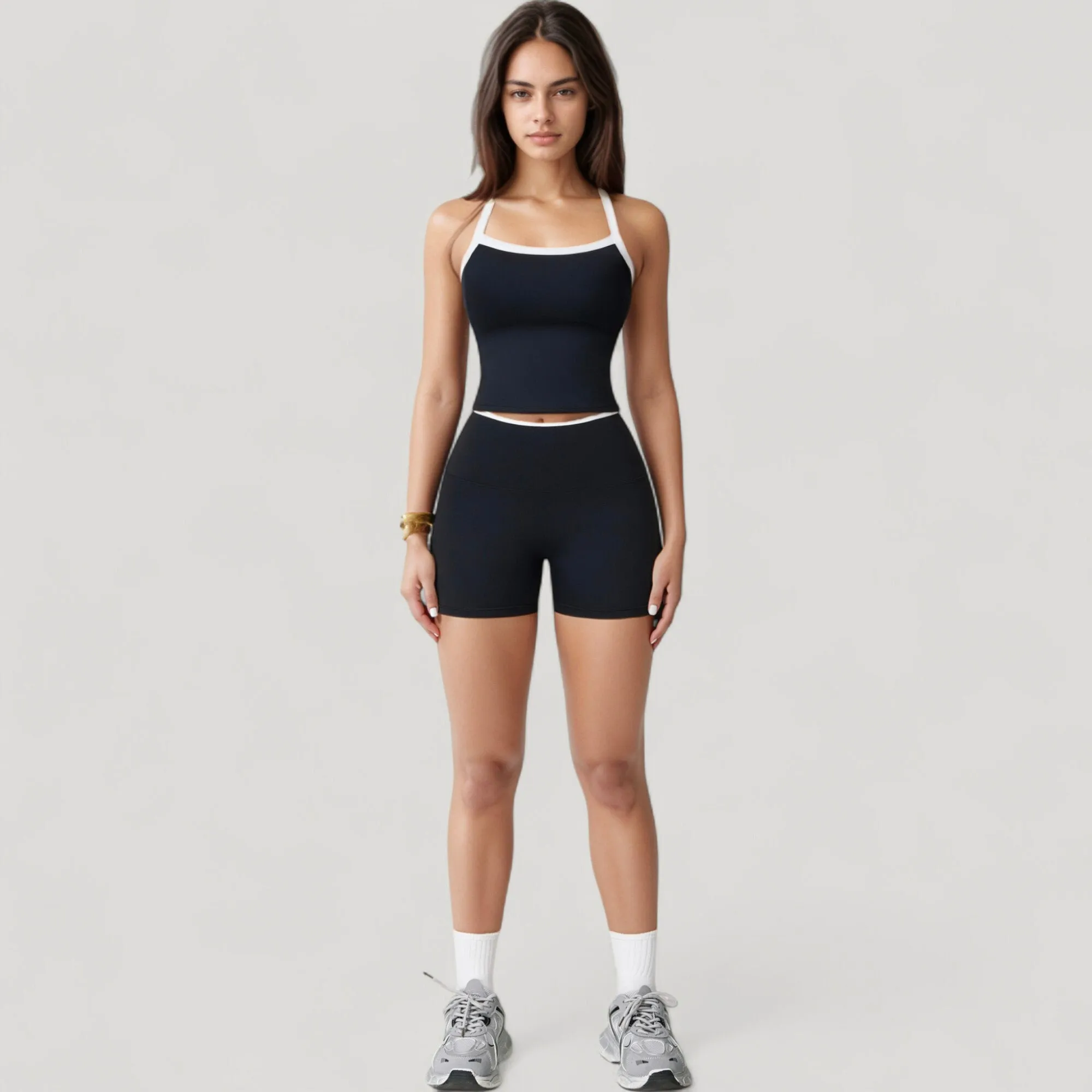 Anna-Kaci Active Women's High Waist Athletic Shorts with Stretch Fabric and Contour Fit Waistband sold by Anna-Kaci product image thumbnail 2