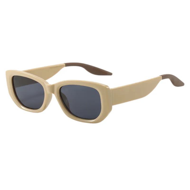 Anna-Kaci Women's Retro Thick Frame Cat Eye Sunglasses with Contrasting Arms and UV400 Protective Lenses for Bold Everyday Looks sold by Anna-Kaci