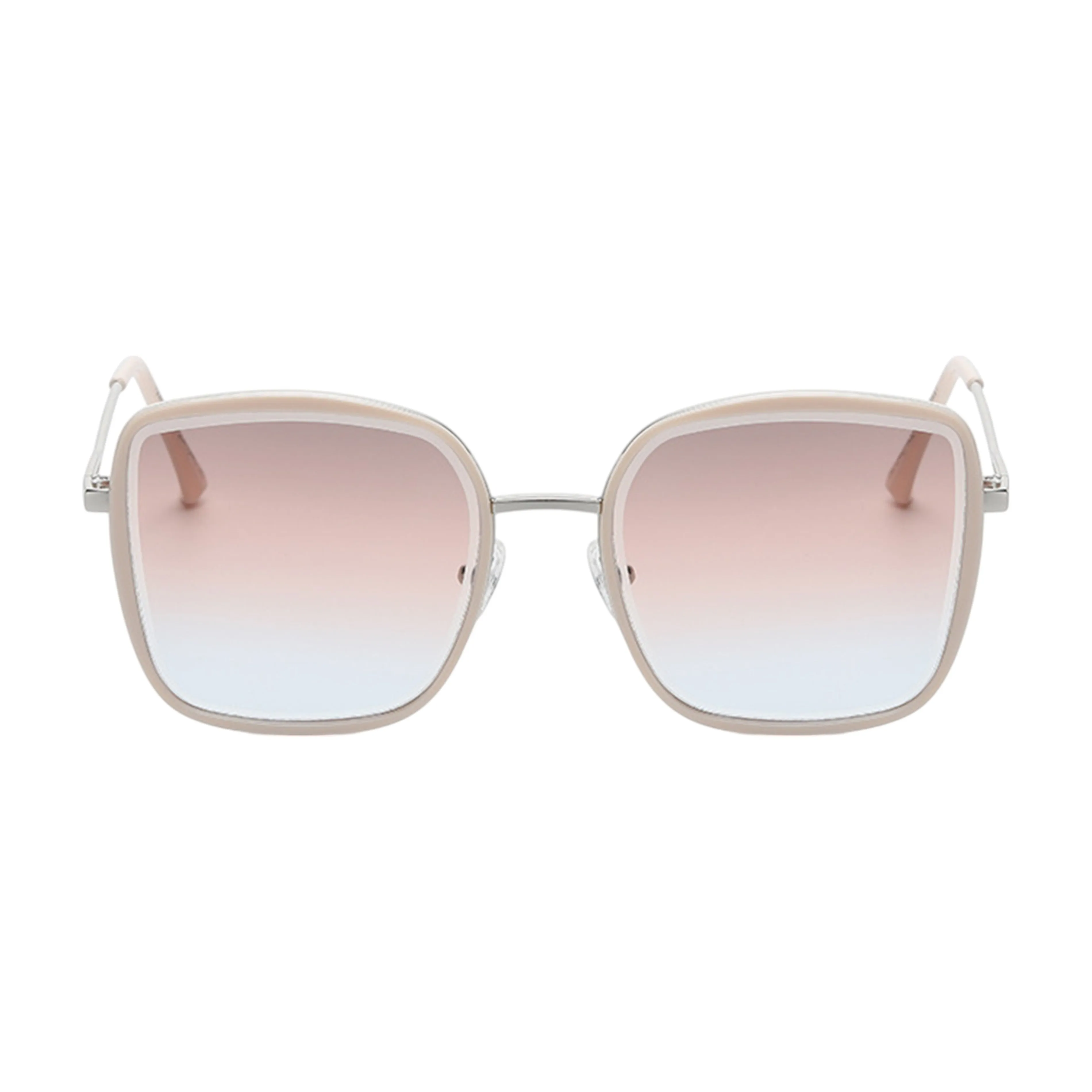 Anna-Kaci Women's Minimalist Square Frame Sunglasses with Slim Metal Arms and Flat Top Bridge Design for Everyday Wear sold by Anna-Kaci product image thumbnail 2