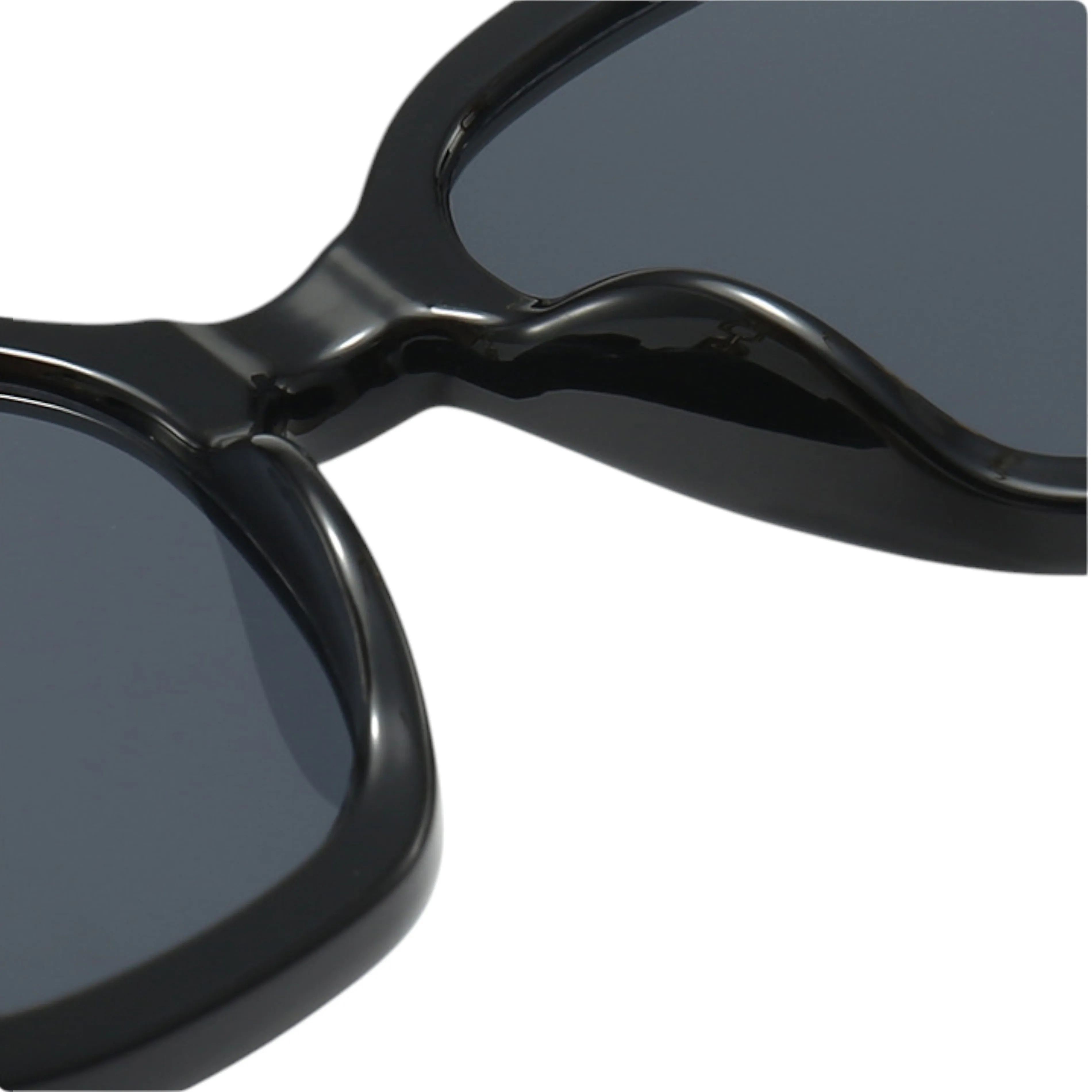 Anna-Kaci Women's Oversized Square Sunglasses with Cutout Chain Link Arms and Glamorous Metal Trim Detailing sold by Anna-Kaci product image thumbnail 3