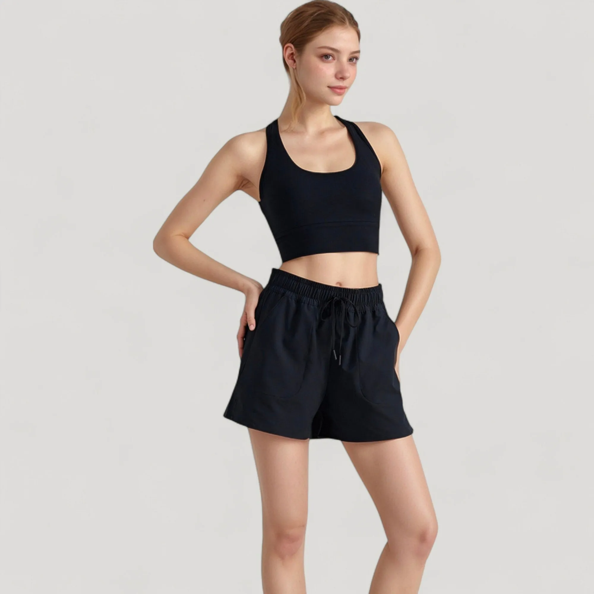 Anna-Kaci Active Women's Scoop Neck Sports Bra Top with Wide Straps and Soft Stretch Fit sold by Anna-Kaci product image thumbnail 2