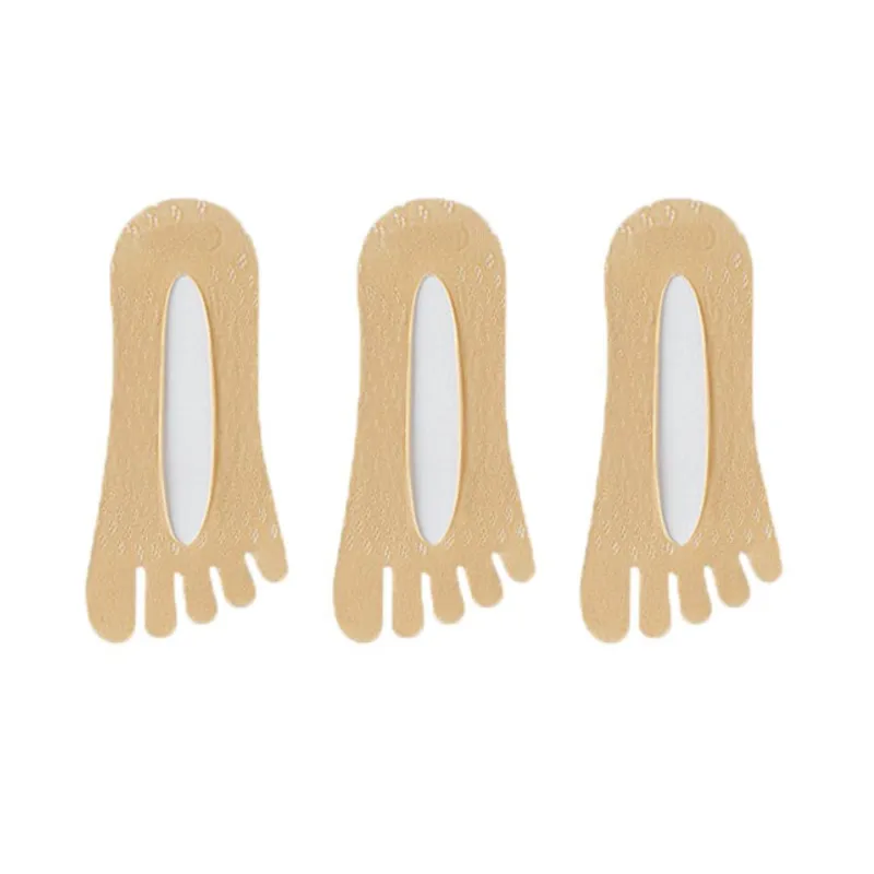 Anna-Kaci Women's Mesh Toe Socks with Non-Slip Silicone Heel Grip Ultra Low Cut Breathable No Show Sock 3-Pack sold by Anna-Kaci