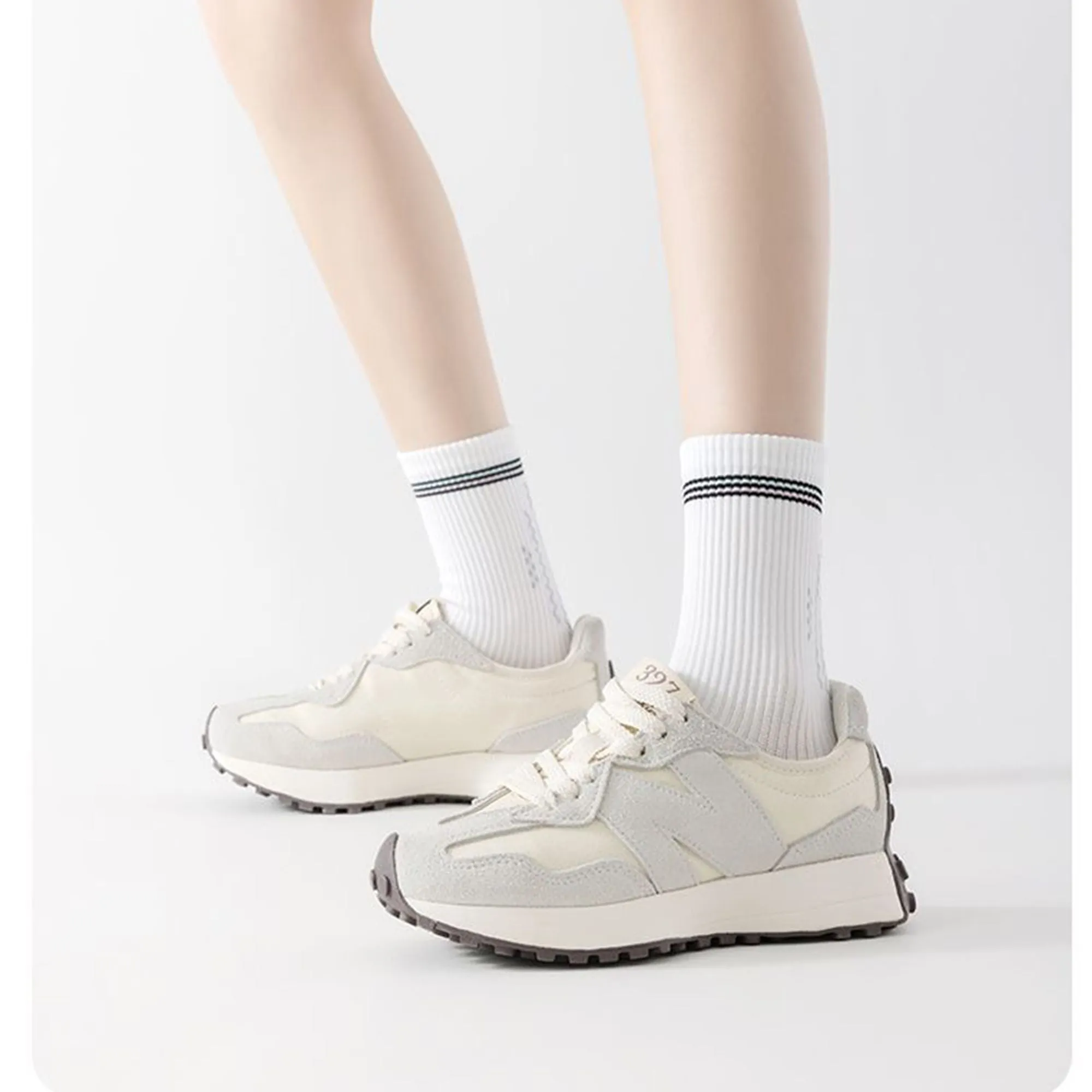 Anna-Kaci 5 Pairs Women's Mid-Crew Sport Socks Cushioned Arch Support Breathable Athletic Fit with Elastic Cuff sold by Anna-Kaci product image thumbnail 4