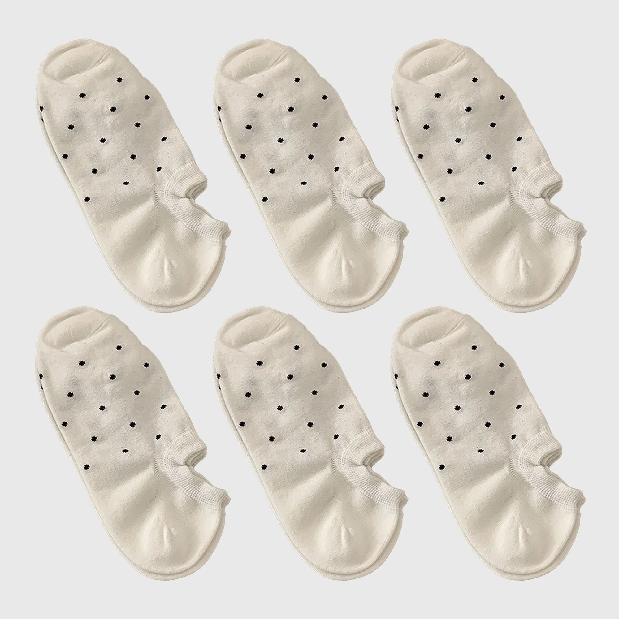 Anna-Kaci Women's 6pk Polka Dot No-Show Socks, Cute Casual Ankle Socks sold by Anna-Kaci product image thumbnail 5