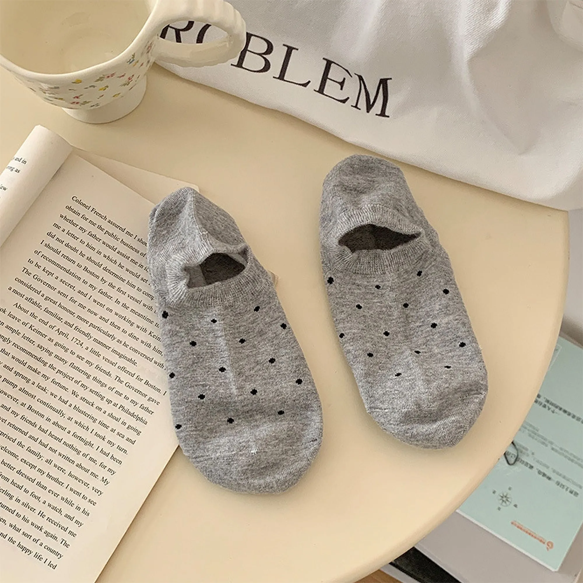 Anna-Kaci Women's 6pk Polka Dot No-Show Socks, Cute Casual Ankle Socks sold by Anna-Kaci product image thumbnail 2