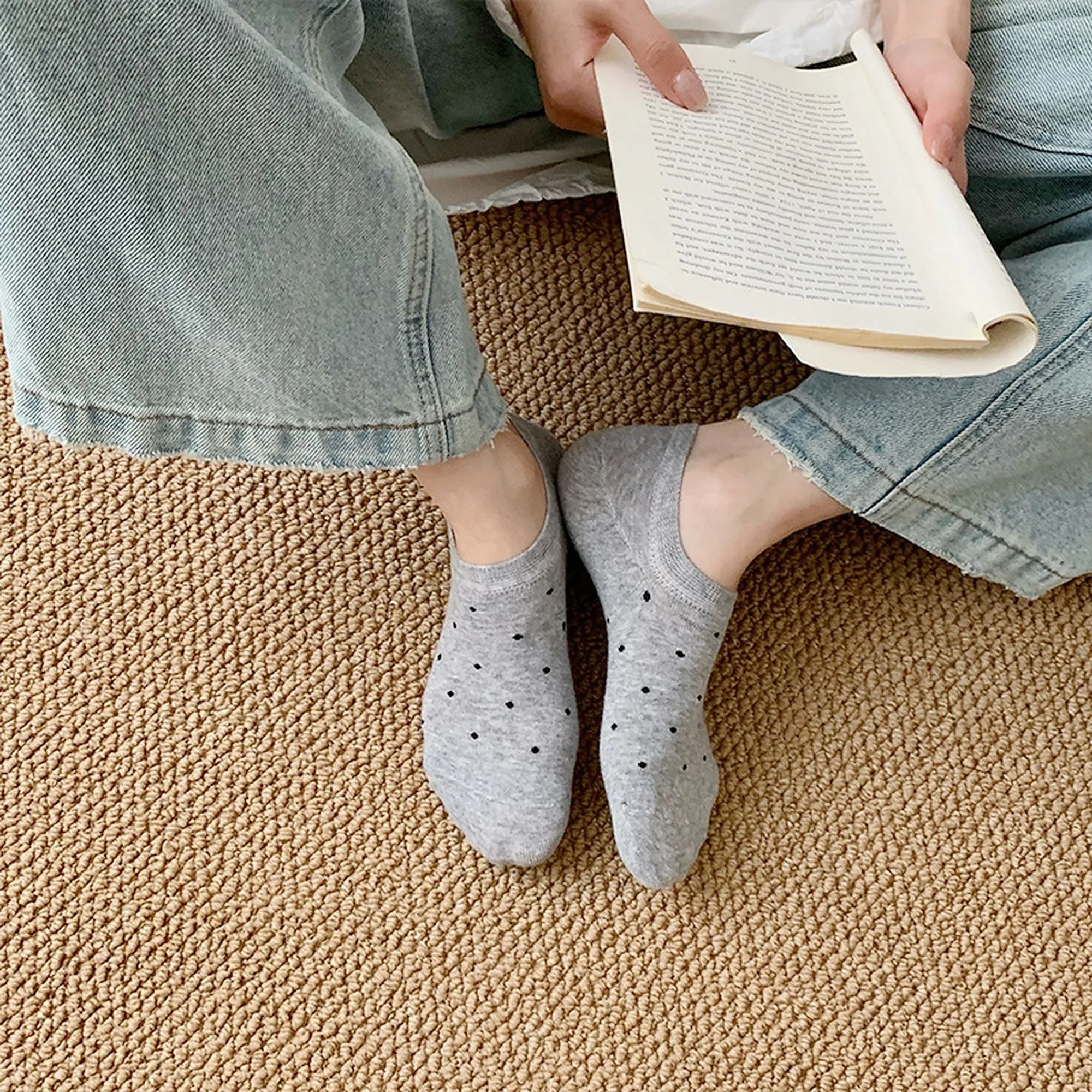 Anna-Kaci Women's 6pk Polka Dot No-Show Socks, Cute Casual Ankle Socks sold by Anna-Kaci product image thumbnail 3