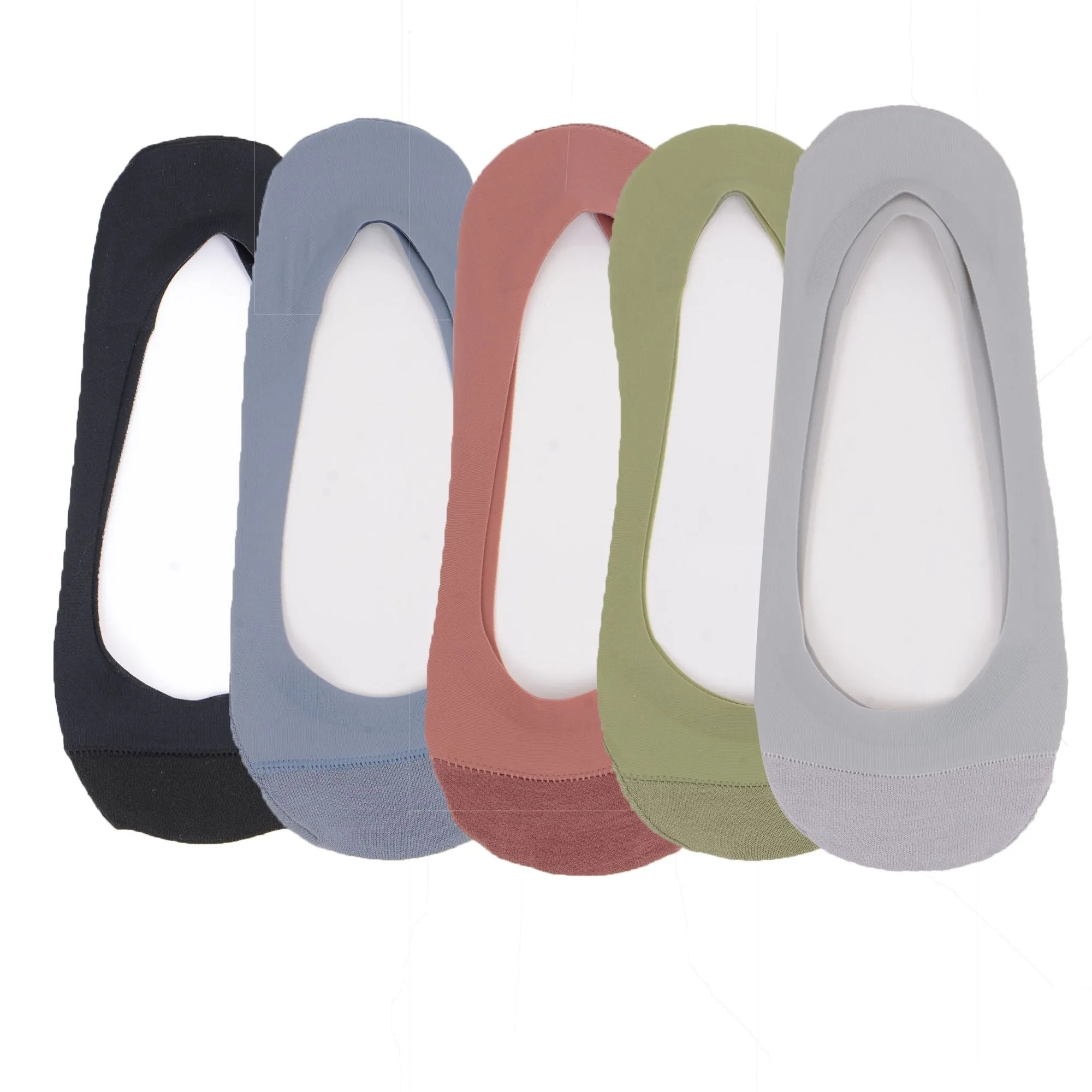 Anna-Kaci 5 Pairs Women Low Cut Invisible Liner Socks Soft Stretch Mesh Top with Reinforced Toe and Moisture-Wicking Terry Cotton Sole sold by Anna-Kaci