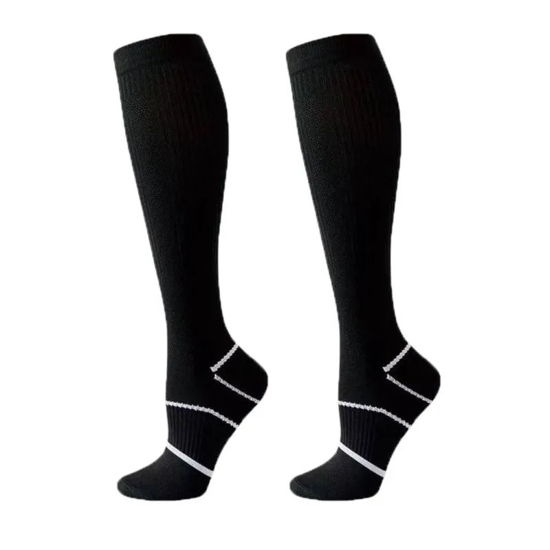 Anna-Kaci Women's Knee High Compression Socks with Arch Support and Stretch Fit for Running and Recovery 2-Pack sold by Anna-Kaci