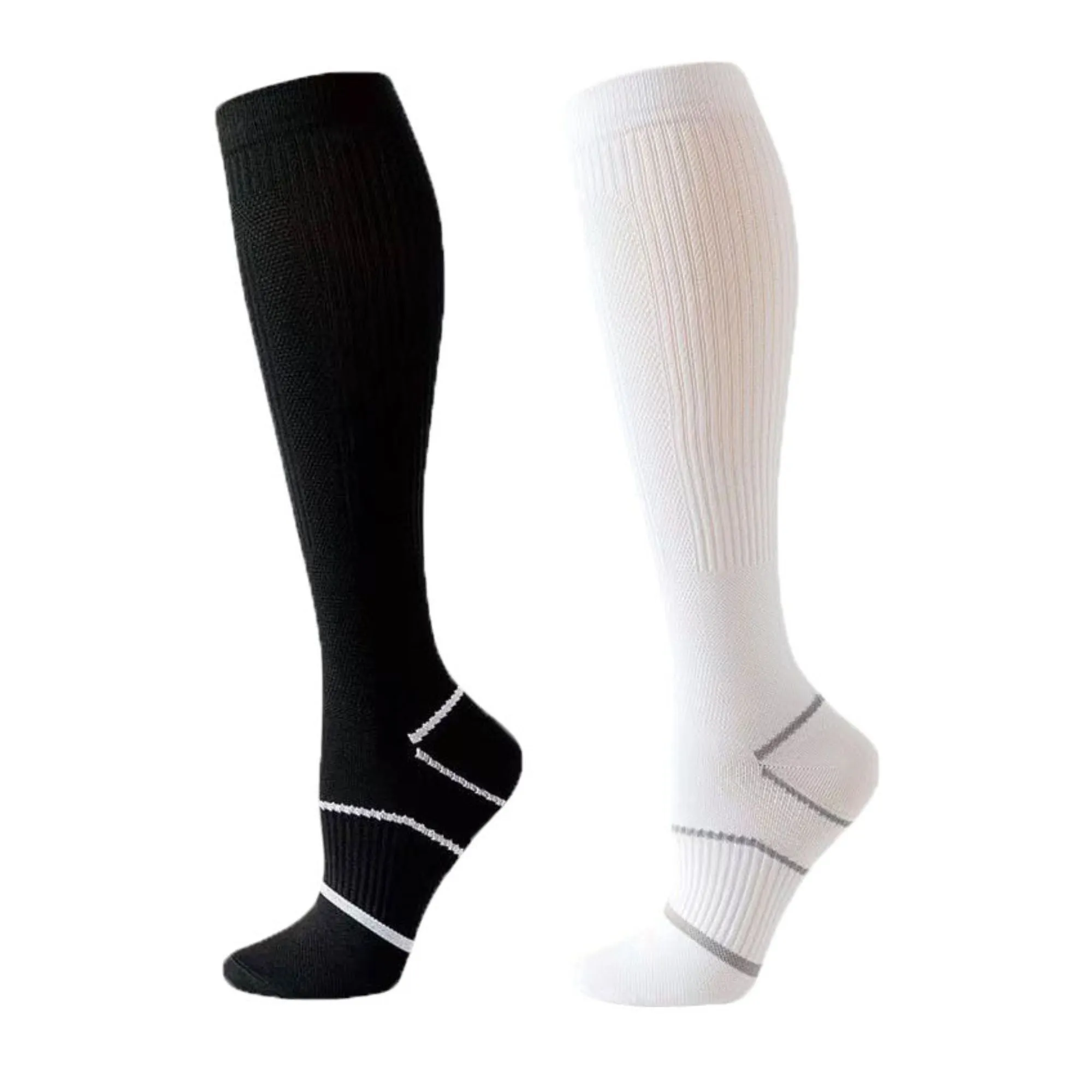 Anna-Kaci Women's Knee High Compression Socks with Arch Support and Stretch Fit for Running and Recovery 2-Pack sold by Anna-Kaci product image thumbnail 5