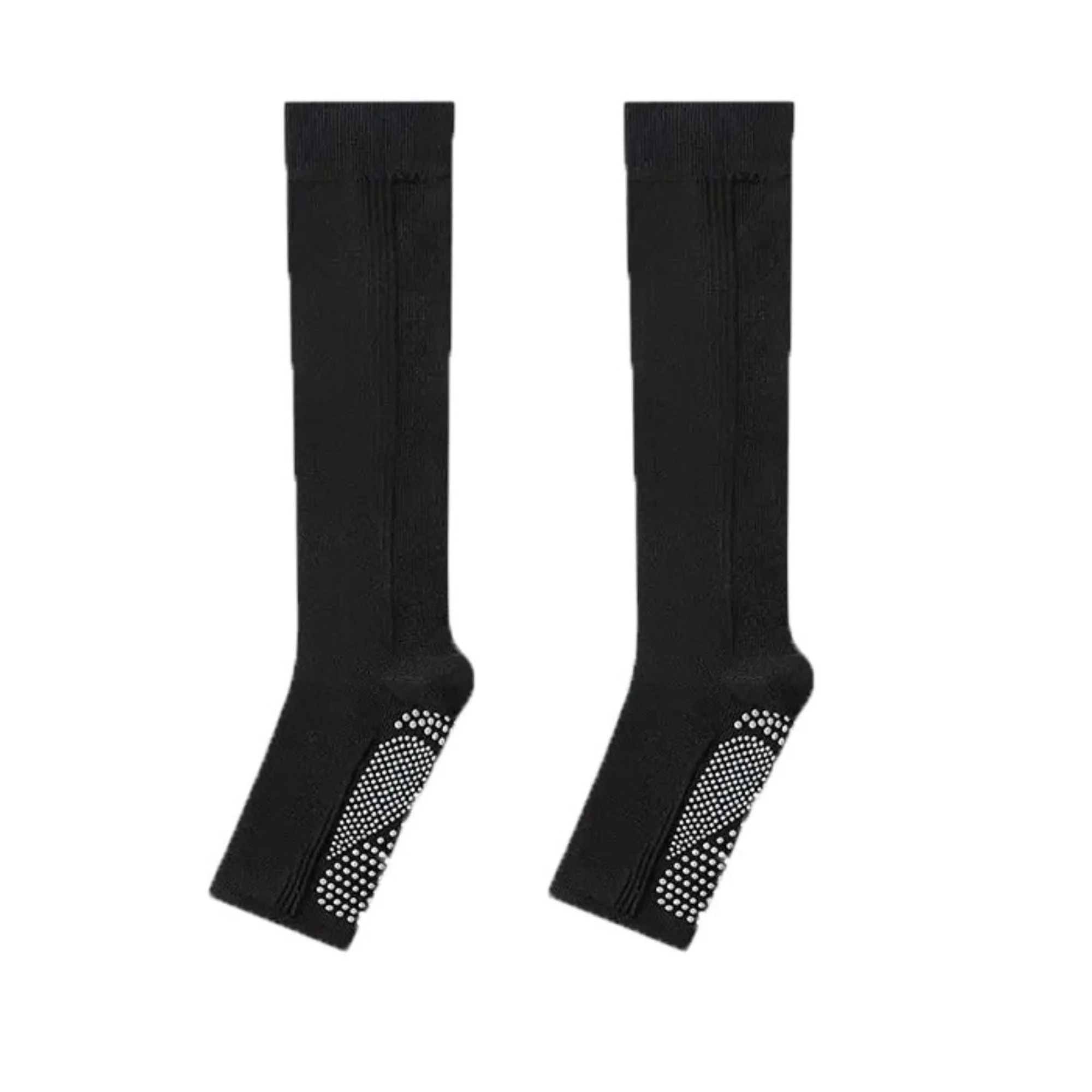 Anna-Kaci Women's Knee High Grip Socks with Anti-Slip Sole for Barre, Yoga, Dance, and Pilates 2-Pack sold by Anna-Kaci