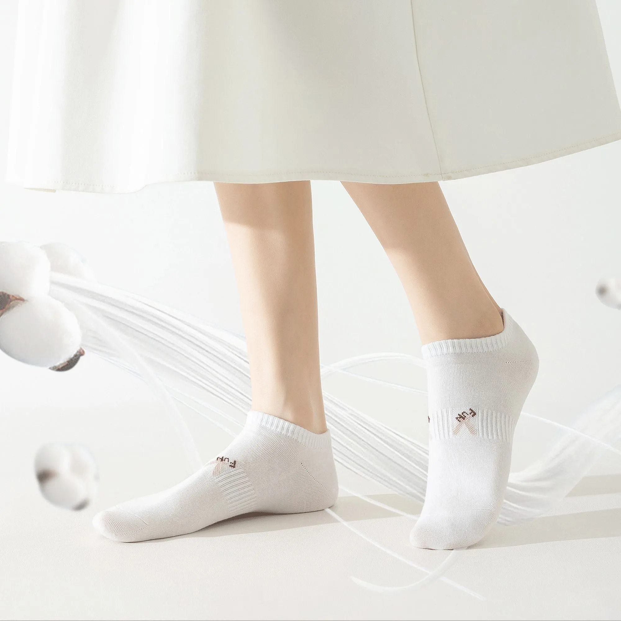 Anna-Kaci Women's No-Show Socks with FUN Letters 6Pk sold by Anna-Kaci product image thumbnail 5